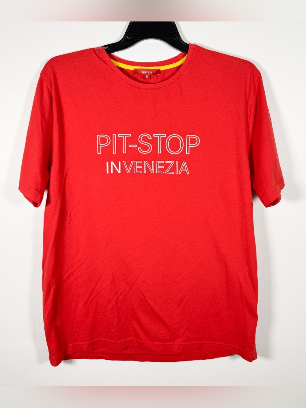 FERRARI Store Pit Stop Venezia Limited Edition Official T-Shirt Vibrant Red XL